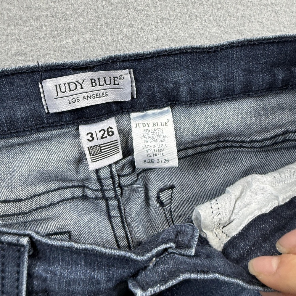 Judy Blue Flare Jeans Juniors 3/26 Blue‎ Medium Wash Stretch Denim 25x32 - Picture 7 of 8